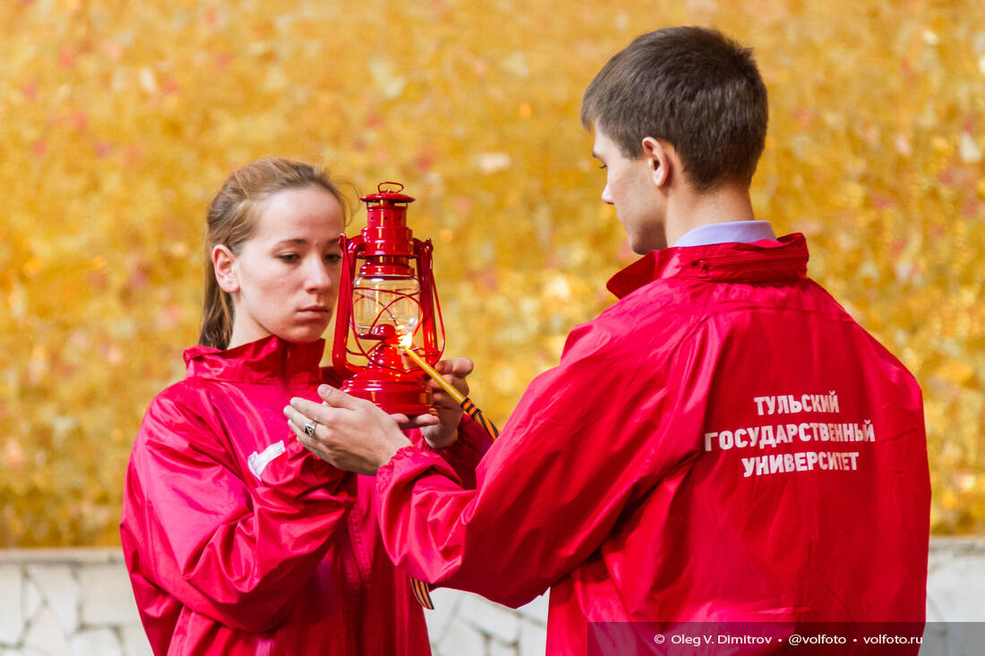 Частичку Вечного Огня передали студентам ТулГУ фотография