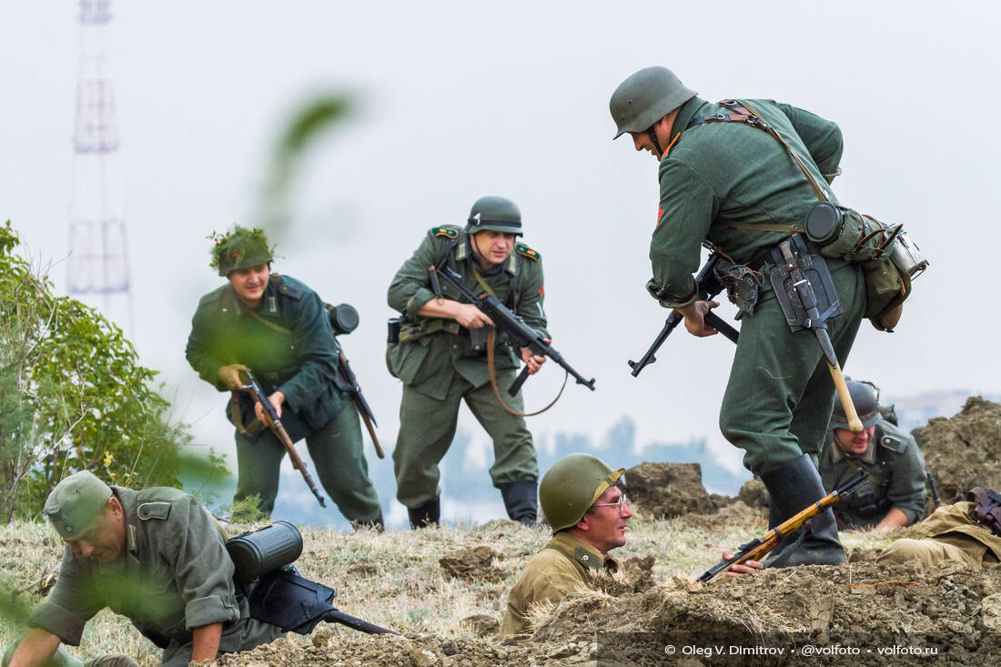 Военно-историческая реконструкция на Мамаевом кургане фотография