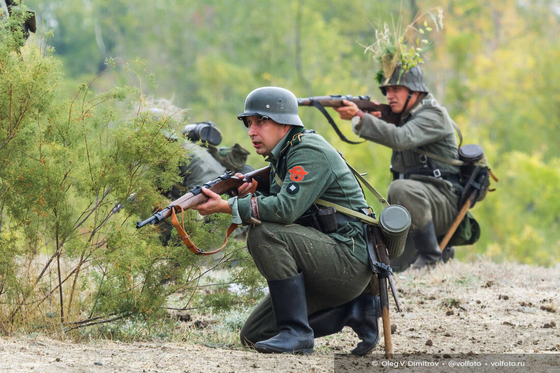 Военно-историческая реконструкция на Мамаевом кургане фотография