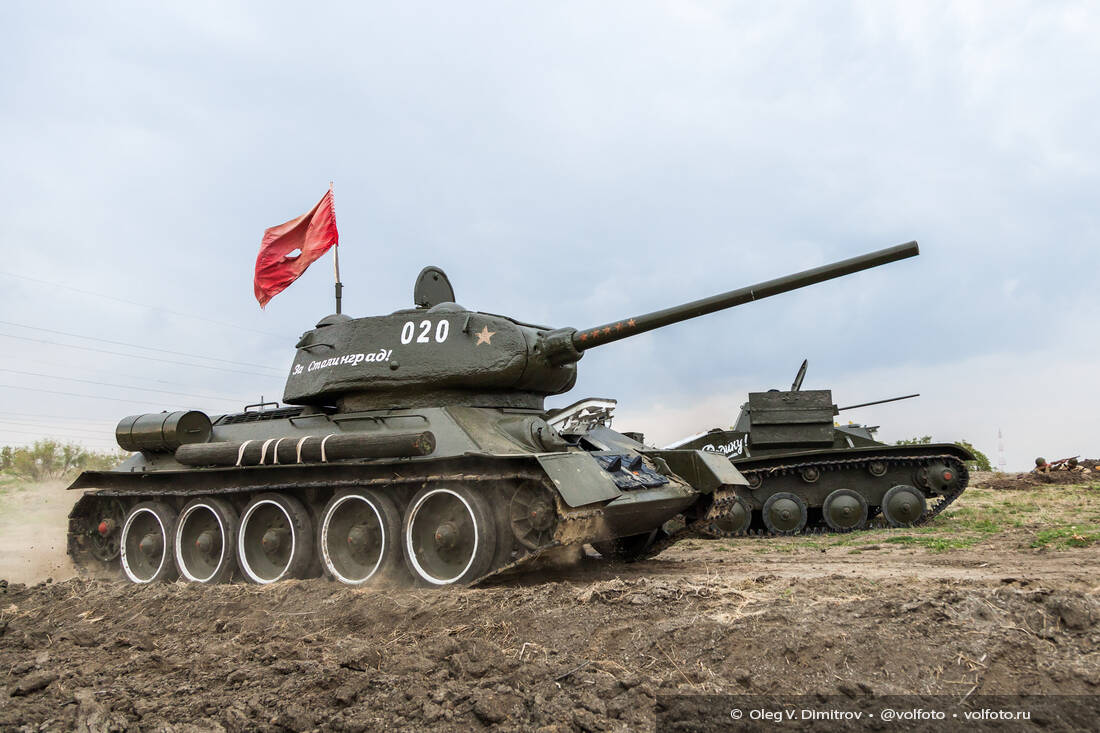 Военно-историческая реконструкция на Мамаевом кургане фотография