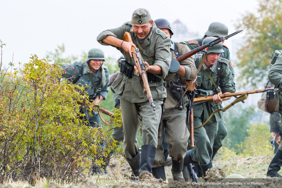 Военно-историческая реконструкция на Мамаевом кургане фотография