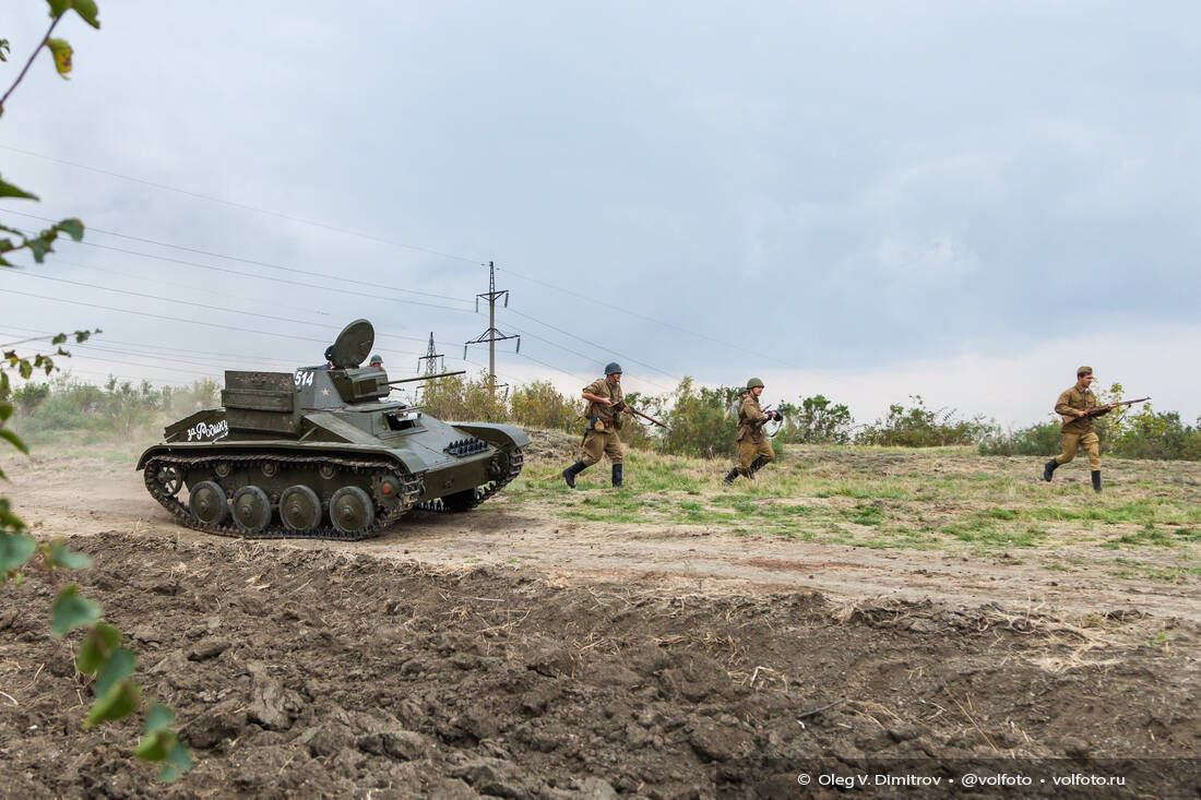 Военно-историческая реконструкция на Мамаевом кургане фотография