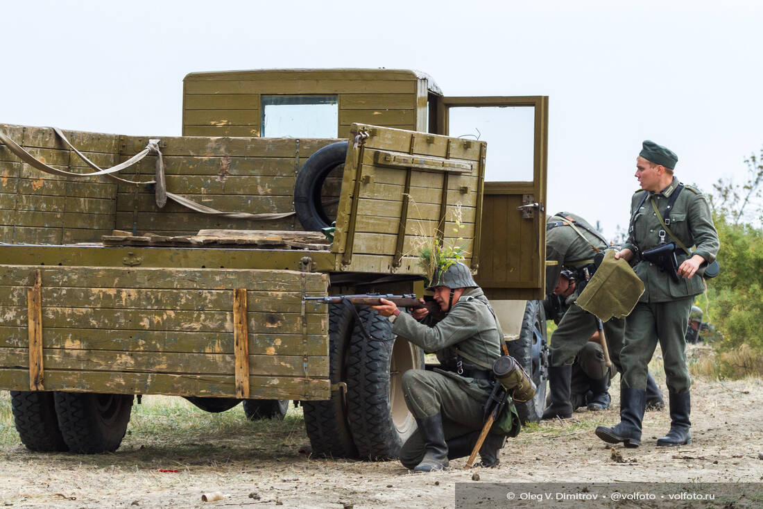 Военно-историческая реконструкция на Мамаевом кургане фотография