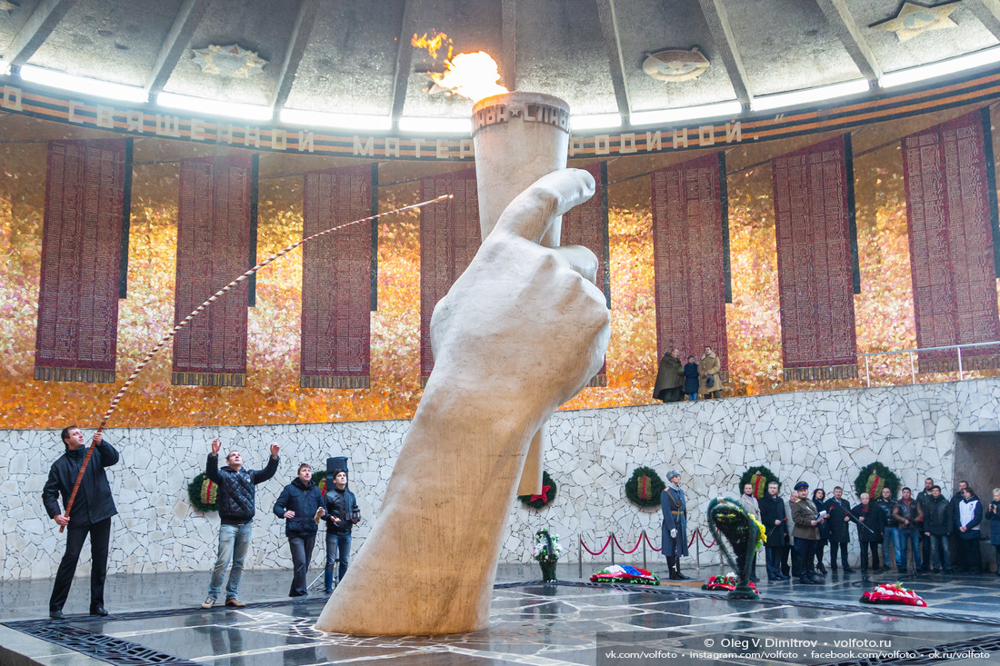 Частица Вечного огня с Мамаева кургана передана в Новоаннинский фотография