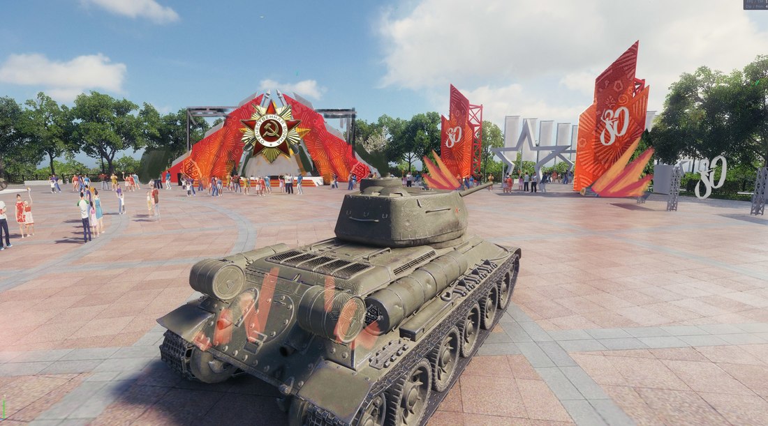 Игровой ангар в популярной игре «Мир танков» фотография