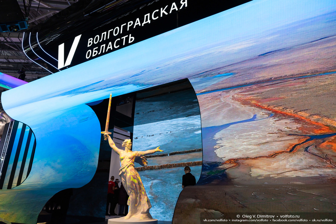 Стенд Волгоградской области на выставке «Россия» на ВДНХ фотография