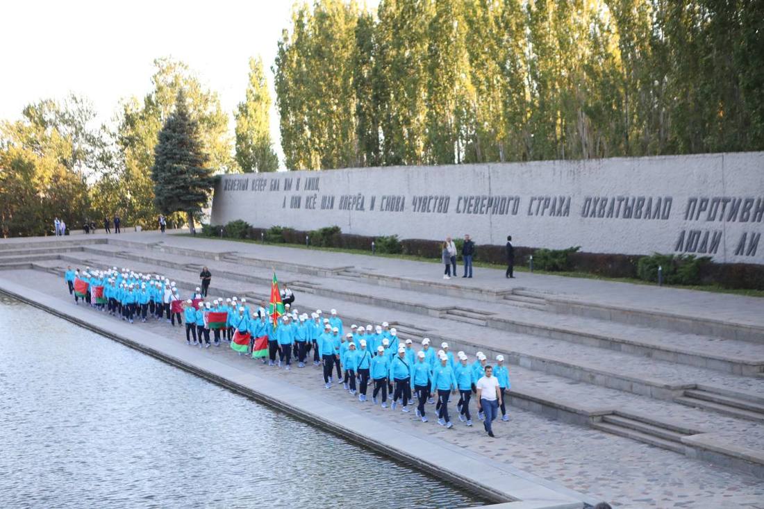 Открытие Спартакиады Союзного государства на Мамаевом кургане фотография