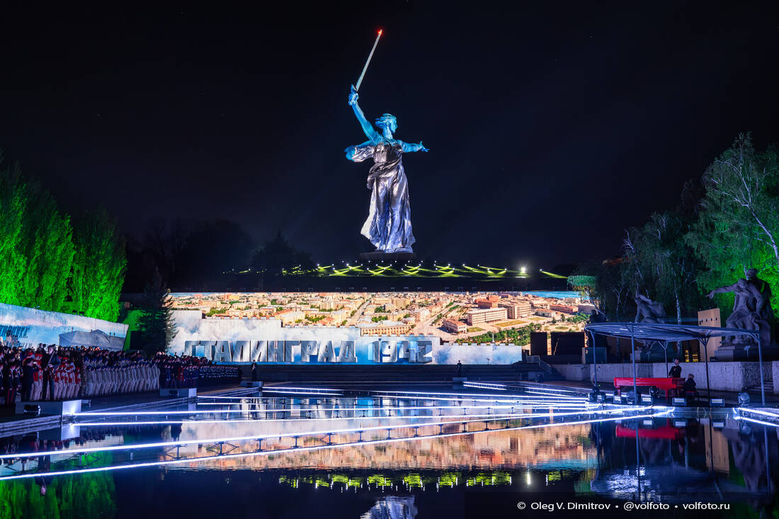 Довоенный Сталинград в видеоинсталляции «Свет Великой Победы» фотография