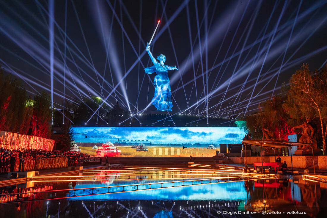 Довоенный Сталинград в видеоинсталляции «Свет Великой Победы» фотография
