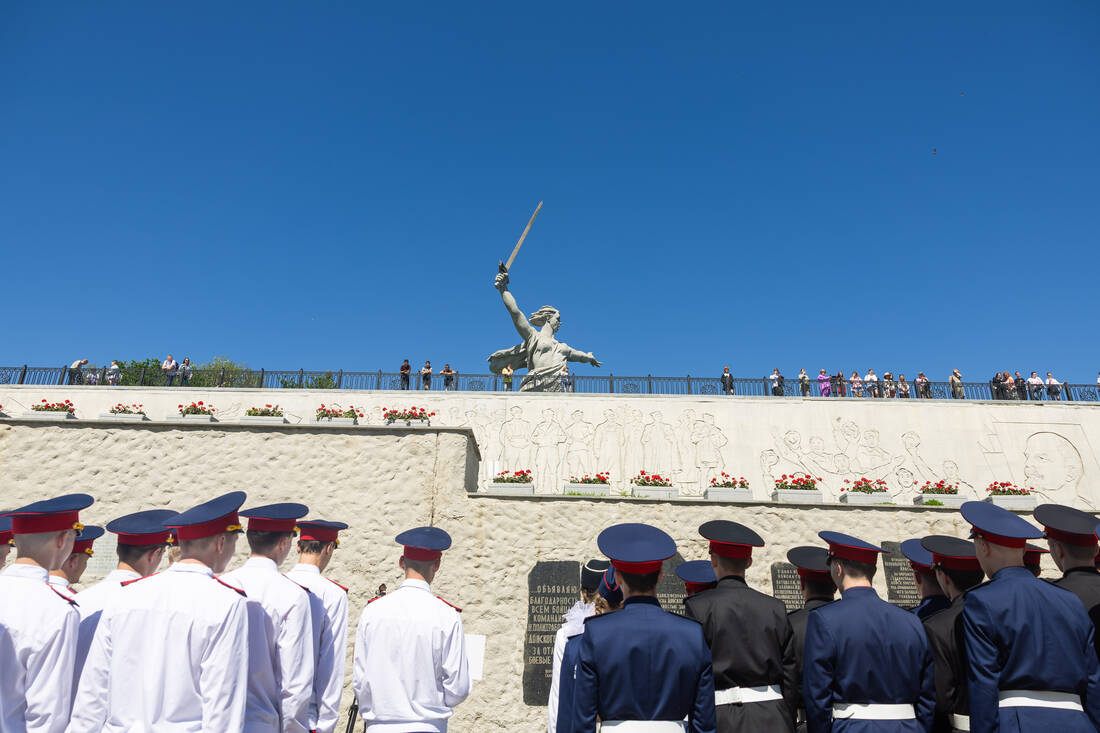 VII ежегодный слёт кадет СК РФ на Мамаевом кургане фотография