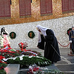 Патриарх Кирилл посетил Мамаев курган