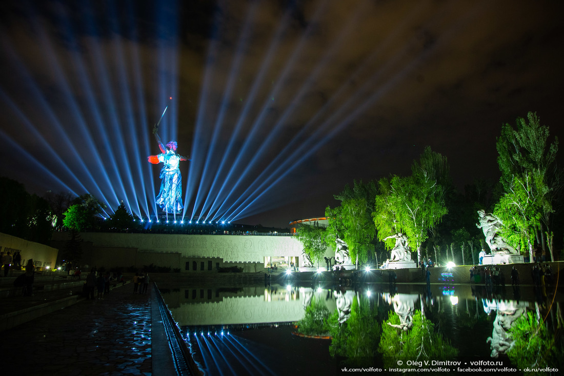 Репетиции акции «Свет Великой Победы» в ночь перед Днем Победы фотография